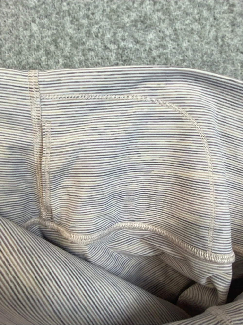 Lululemon Wunder Under Womens 10 Heathered  Stripe high Rise Tight Legging W5CDC